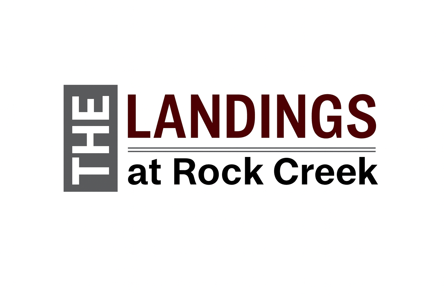 The Landings at Rock Creek logo.